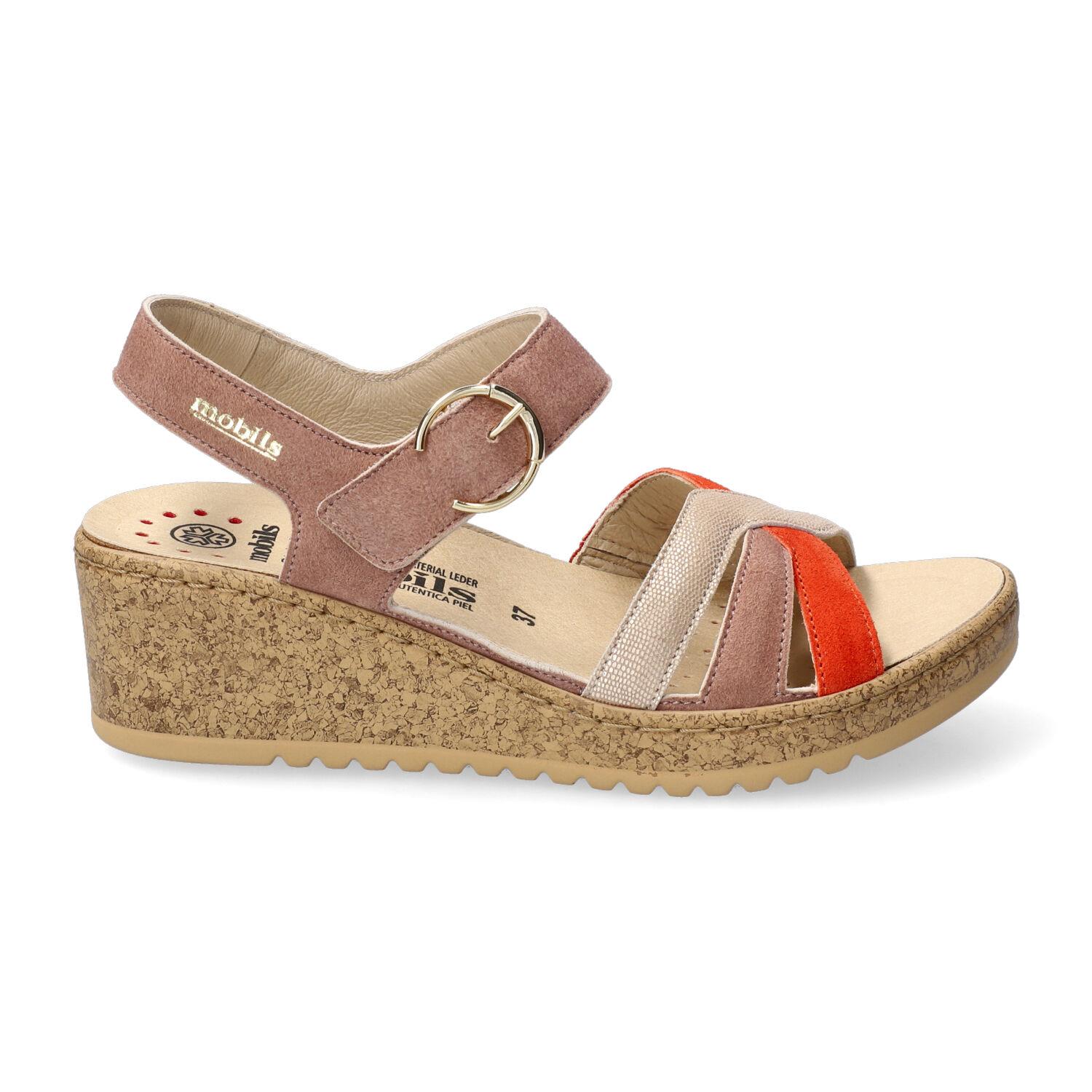 sandales femme modèle Nancia Orange - Mephisto